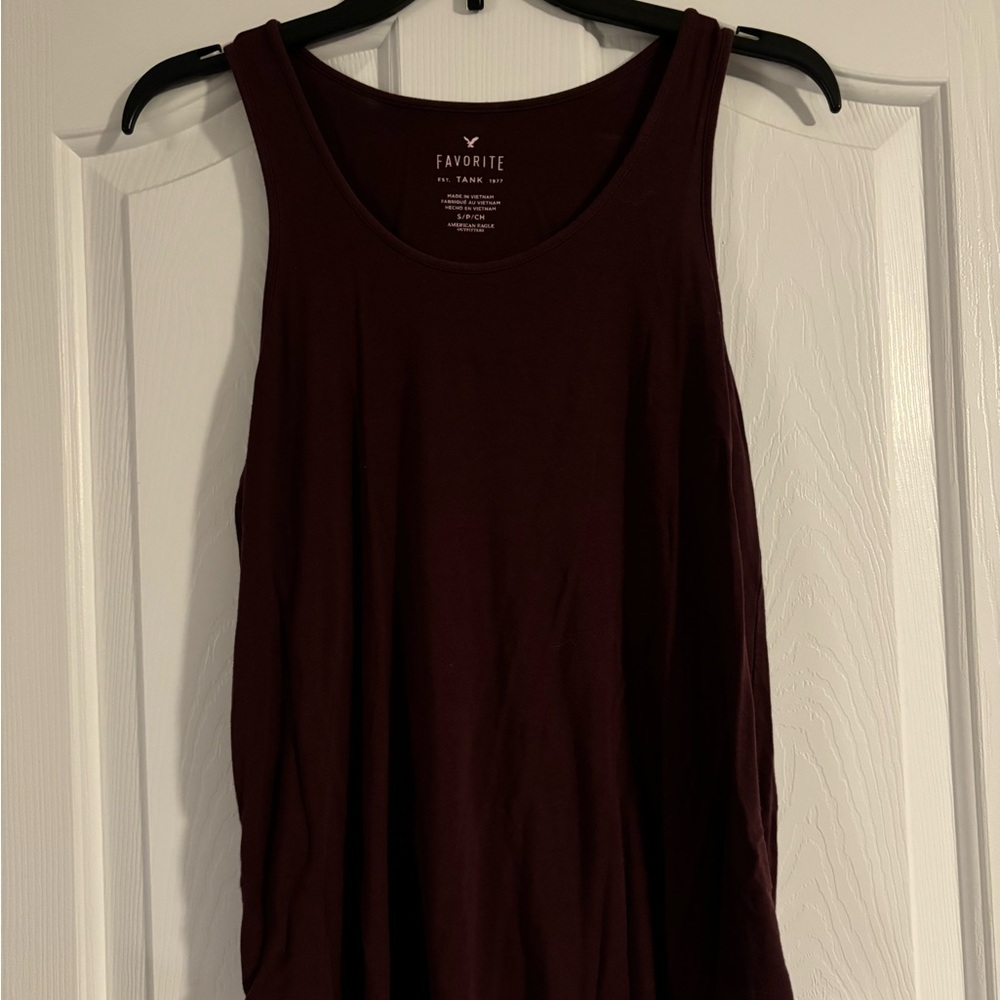 Women's Burgundy Tank Top